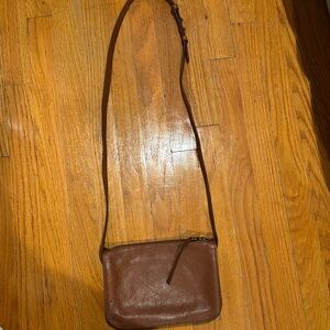 Madewell crossbody bag. Brown leather